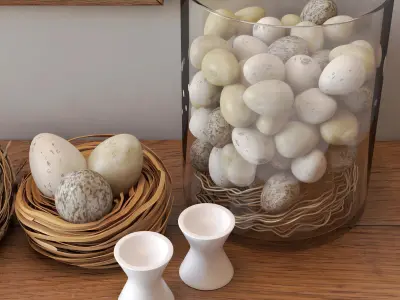 Les Oeufs Free 3D model