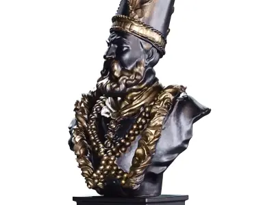 Nader Shah Afshar 3D sculpture iran king 755 printable STL 3D model