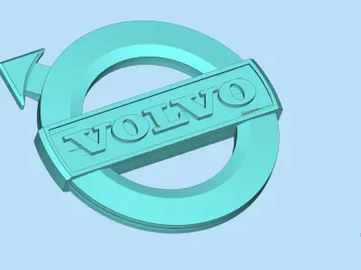 volvo logo 3D print model