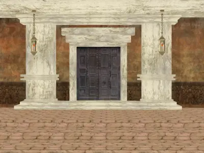 Roman house 3D model