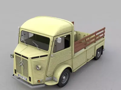 CITROEN HP TYPE PLATEAU 1971 3D model