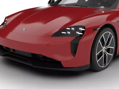 Porsche Taycan Turbo 2025 3d model 3D model