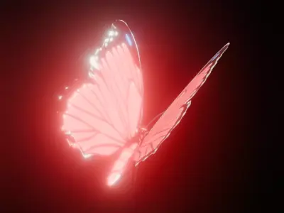 Angels butterfly 3d model Free 3D model