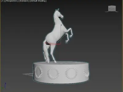 Horse figure 3D print model