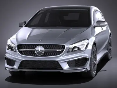 Mercedes-Benz CLA AMG Shooting Brake 2017 VRAY 3D model