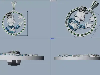 MC Duck pendant - Colgante Mc Pato 3D print model