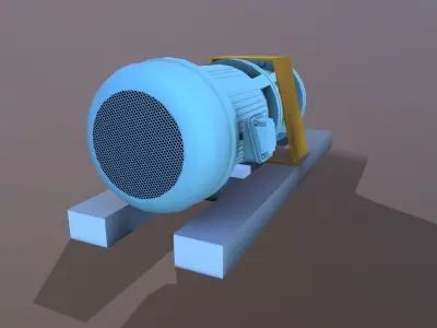 Pump 3D Model Low-poly 3D model
