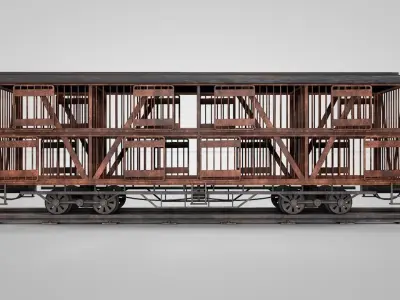 LL Sheep Wagon 3D model