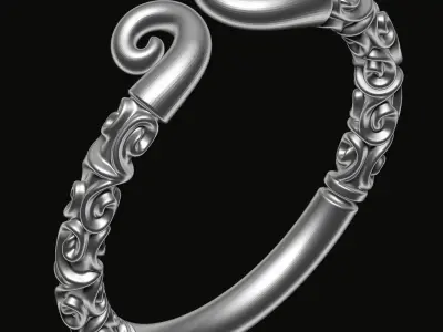 Patterned Rings 3D print model