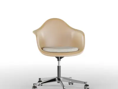 Brown PC Office Eames Chair 3D model