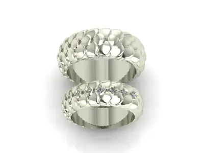 Wedding Rings scales 3D print model
