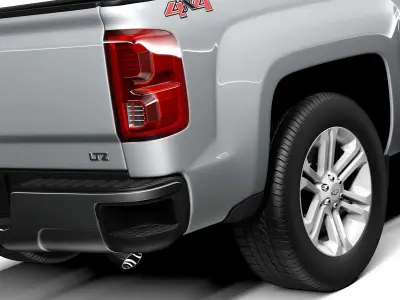 Chevrolet Silverado Double Cab 2016 3D model