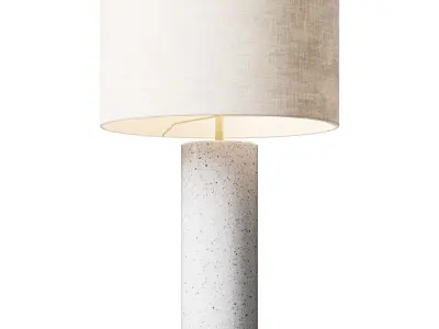 Grote tafellamp Mosaik betonnen voet 3D model