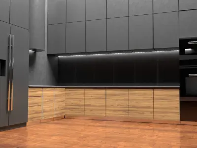 3D model Luxury Modern Kitchen 3D model