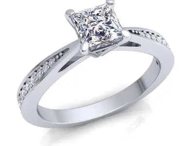 Engagement Ring  3D print model shop