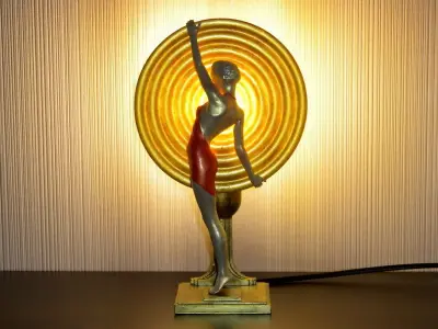 Art Deco Lamp 1 3D print model