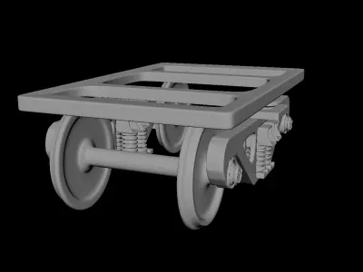 TRAIN BOGIE 3D model