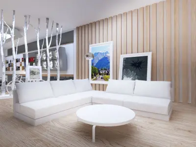 volvo pop up store  booth 3D model