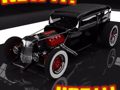 32 Classic Hot Rod Sedan 3D print model