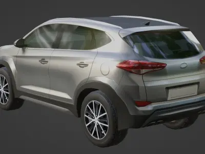 Hyundai Tuscon Low-poly 3D model