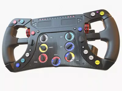 F1 Steer Wheel Generic Formula Race Low-poly 3D model