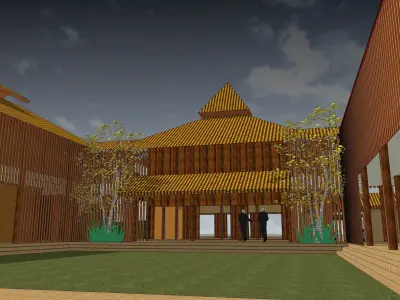 Guest house 3D model
