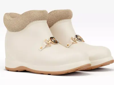 Ankle Boot with GG Horsebit  3D model