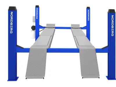 4 Post Car Lift 3D model