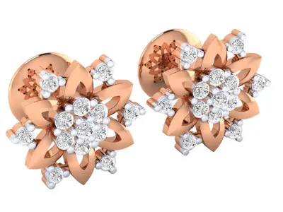 Women earrings 3D print model