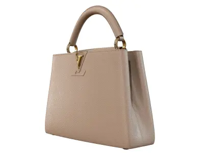 Louis Vuitton bag Capucines Beige Leather 3D model