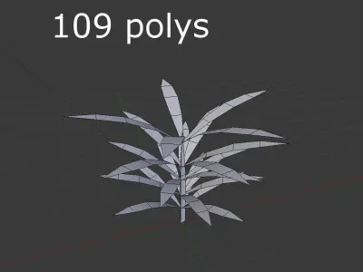 Low poly Plant Low-poly 3D model
