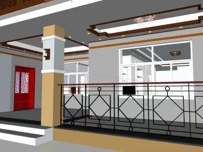 3-storey cottage 3D model