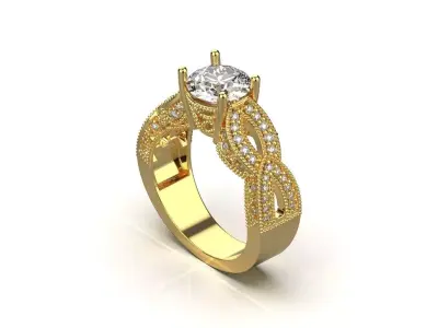 ring code 100 3D print model