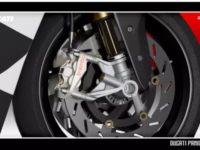 Panigale V4 2025 Tricolore Low-poly 3D model