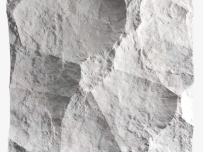 520-RockPanel piece of rock on wall 3D model