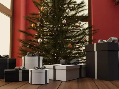 Christmas interior 3D model