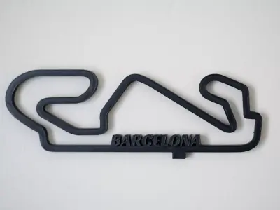 Barcelona F1 Racing Track 2025 3D print model