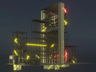 Sci-fi factory 25i23 3D model
