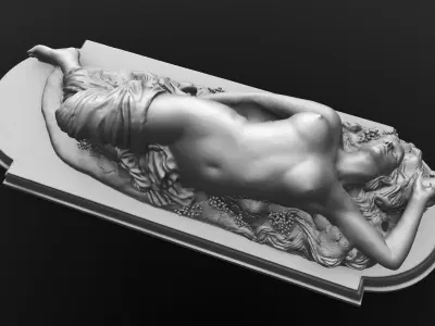 Bacchante Maenad sculpture 3D model