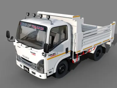 ISUZU NMR 130 all uv and texture 3D model