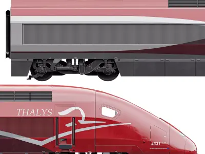 TGV PBKA THALYS-HEAD 3D model