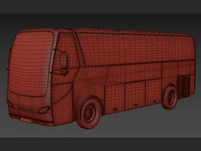 tourist bus 3D model