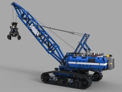 Lego Crawler Crane 3D model