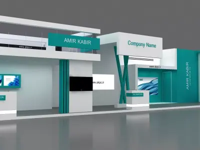Exhibition booth 3D model