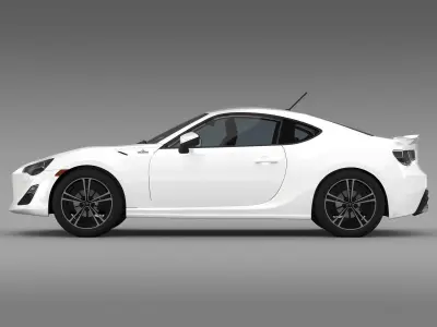 Toyota 86 GT Limited 2012 3D model
