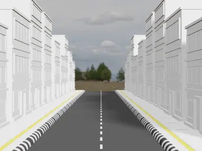 Megapoly City Basic Pack Low-poly 3D model 3D model