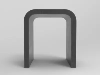 Honti Stool Low-poly 3D model
