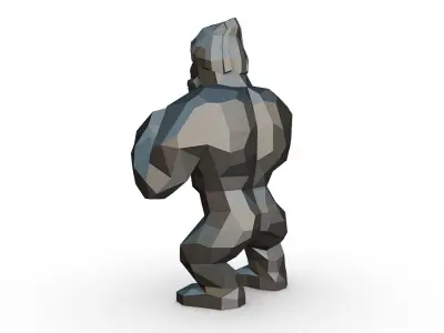 gorilla figure 3D print model
