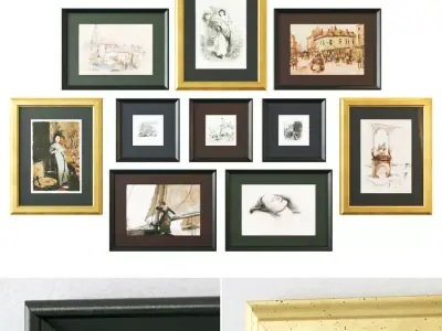 Gallery Wall 53 3D model