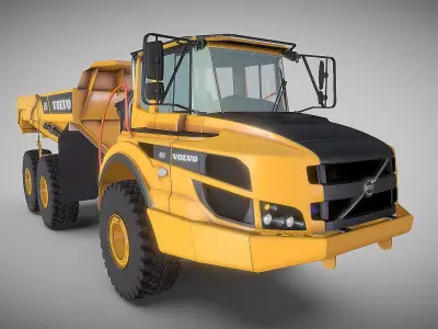 Excavator A25G Low-poly 3D model